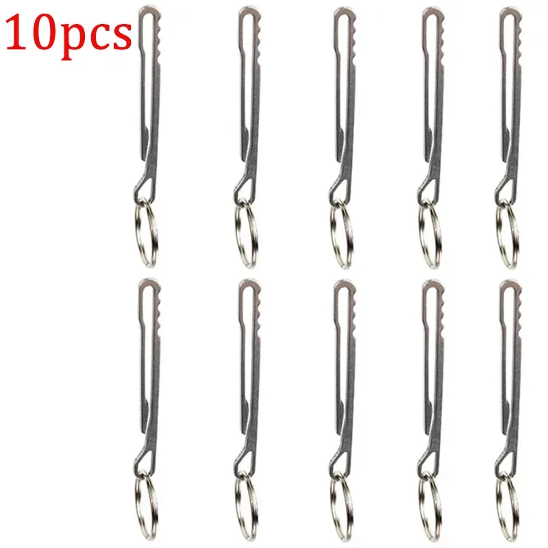 porte-outils en acier inoxydable, porte-clés multifonctionnel, mousqueton, pince à billets, boucle de sac à dos, accessoires essentiels pour le camping en plein air