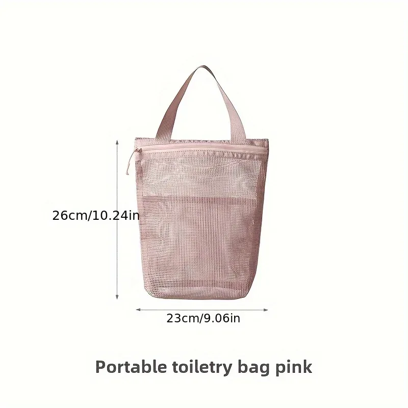 trousse de toilette de voyage en maille à séchage rapide – grande capacité, suspendue, organisateur de lavage portable pour hommes et femmes, idéale pour les voyages d'affaires
