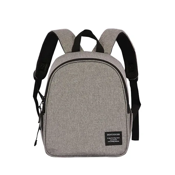 sac dos tissu oxford doublure intérieure nourriture bleu gris compact poche latérale zippée isotherme transport fruits légumes bière boissons glacés chilling