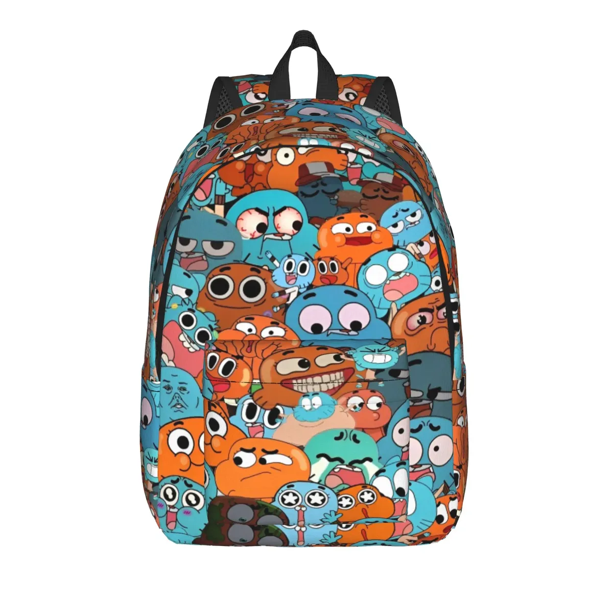 sac à dos décontracté gumballs cartoon pour l'extérieur, le lycée et le travail, pour hommes et femmes, sac à dos pour ordinateur portable en toile