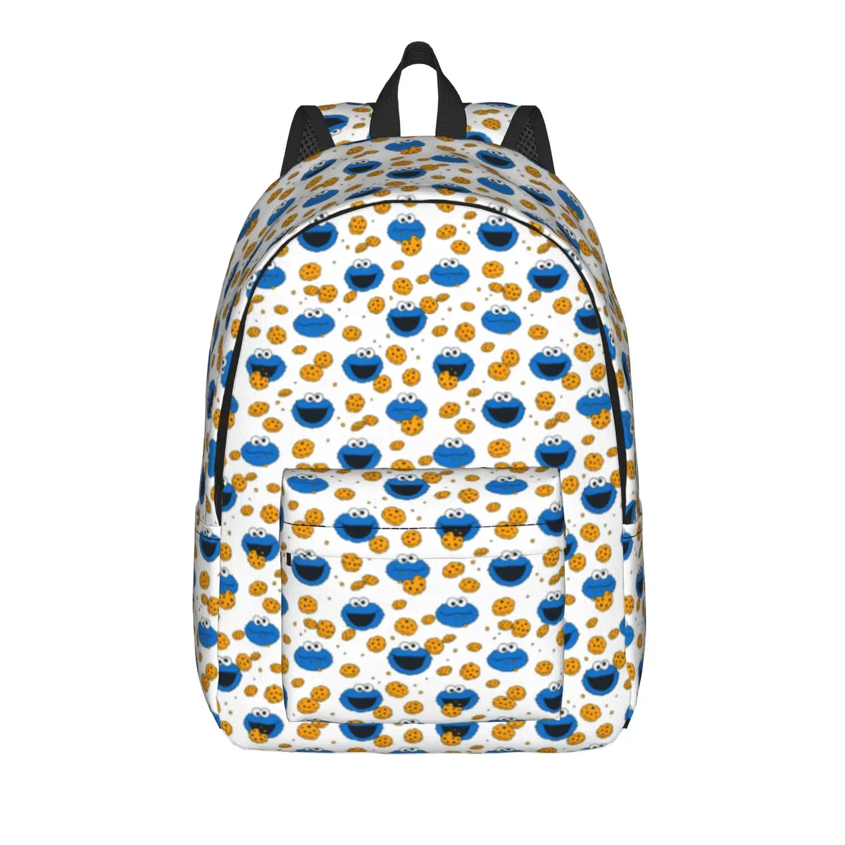 sac à dos décontracté sesames streets, durable, pour le lycée, la randonnée, les voyages, motif de faces cubiques, sac à dos de jour pour hommes et femmes, sacs en toile pour l'université