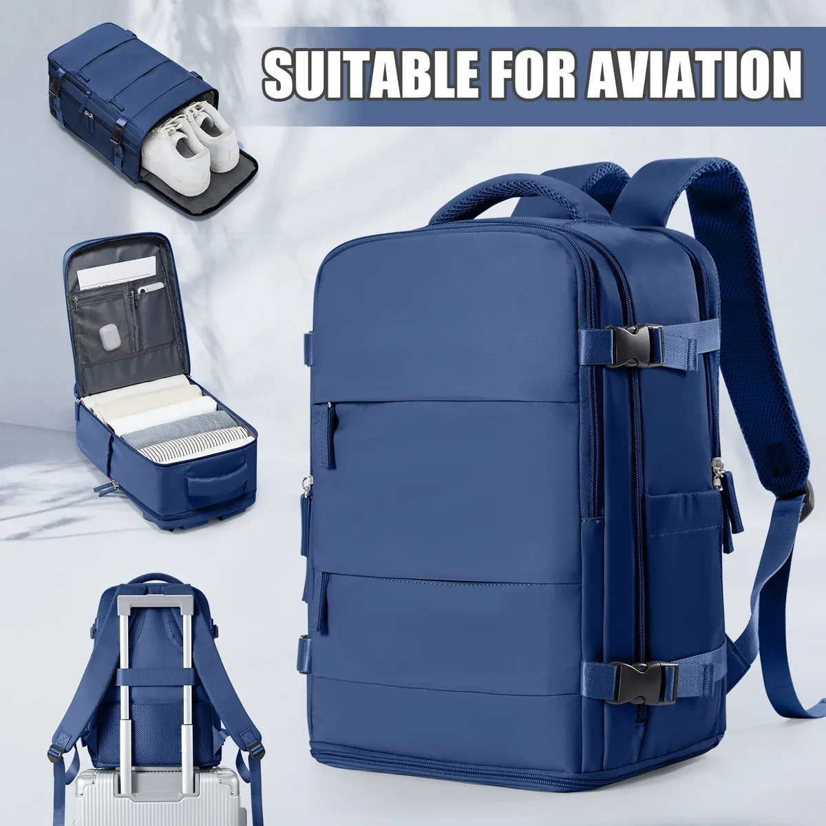 sac à dos de voyage pour femmes et hommes, sac à dos ryanair 40x30x20 pour cabine d'avion, bagage easyjet 45x36x20, sac à dos pour ordinateur portable professionnel
