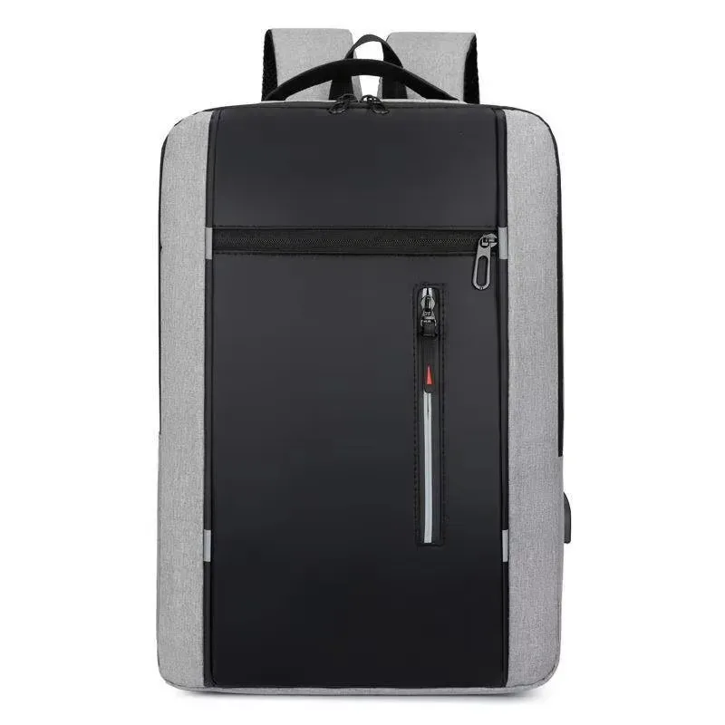 sac à dos pour ordinateur portable résistant à l'eau pour hommes, 15,6 pouces avec chargement usb, design spacieux pour le travail et les études
