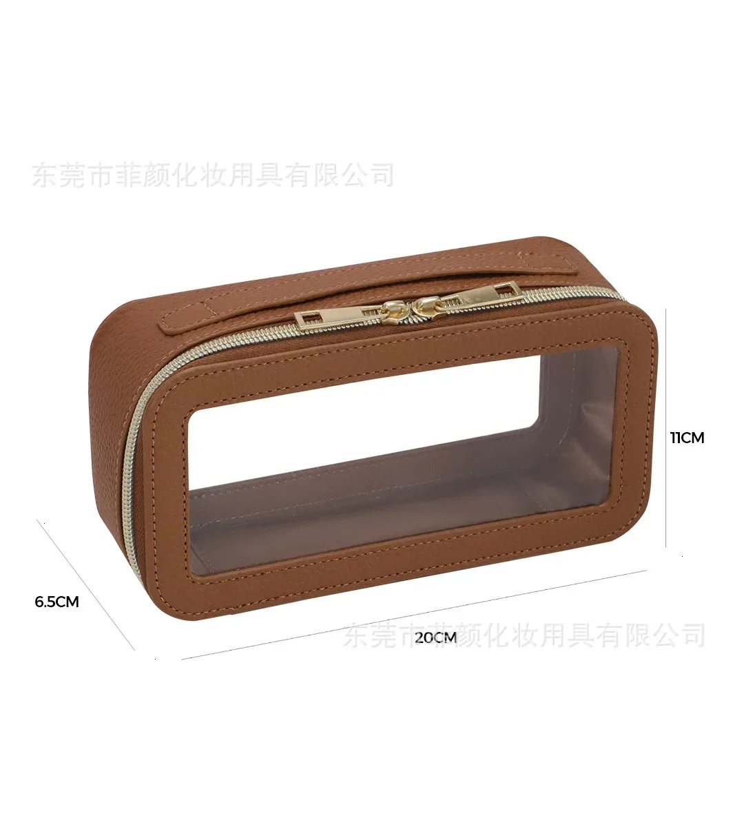 sac de rangement transparent en pvc pour pinceaux de maquillage, grande capacité, sac à cosmétiques de voyage multicolore fiyan transfrontalier mode quotidienne