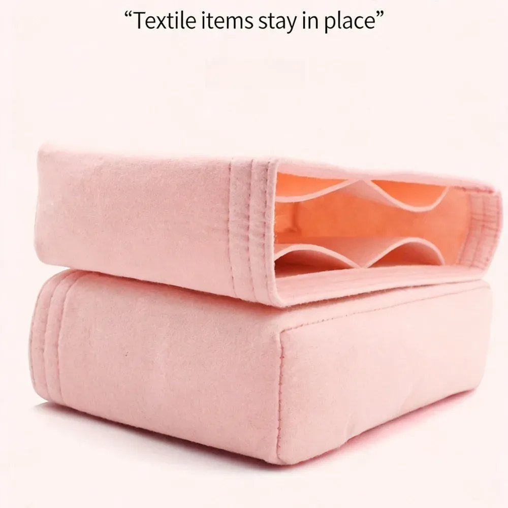 organisateur de sac en feutre premium avec poche zippée, séparateur intérieur pour sac à main, rangement pour maquillage et cosmétiques, pour sac seau et sac fourre-tout