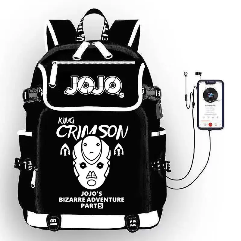 jojo's bizarre adventure anime sac à dos étudiant école sac à bandoulière grande capacité jeunesse en plein air voyage sac à dos cadeau de mode