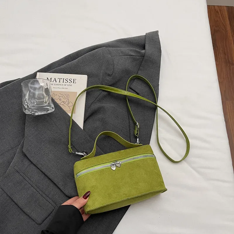 sacs à bandoulière en daim de qualité supérieure pour femmes, sacoches rétro vintage pour femmes, texture de mode et sacs à bandoulière polyvalents, hiver automne