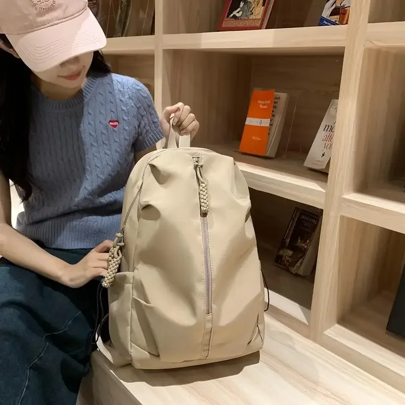 sac à dos de voyage léger au design simple, grande capacité, idéal pour les étudiants et les activités sportives