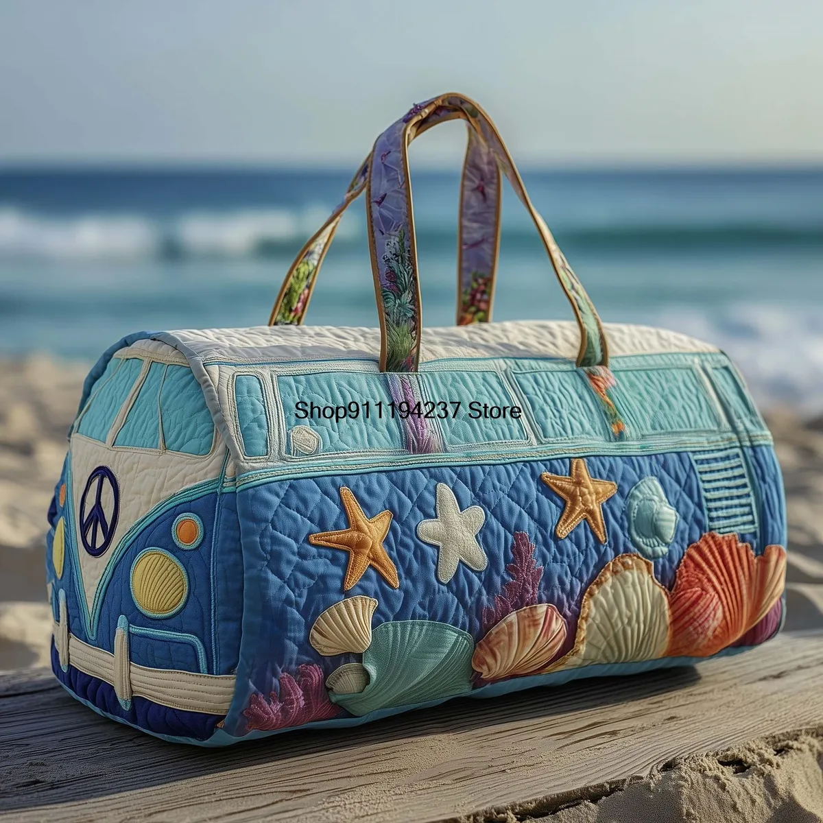 nouveau modèle de sac de voyage matelassé 3d hippie vibe