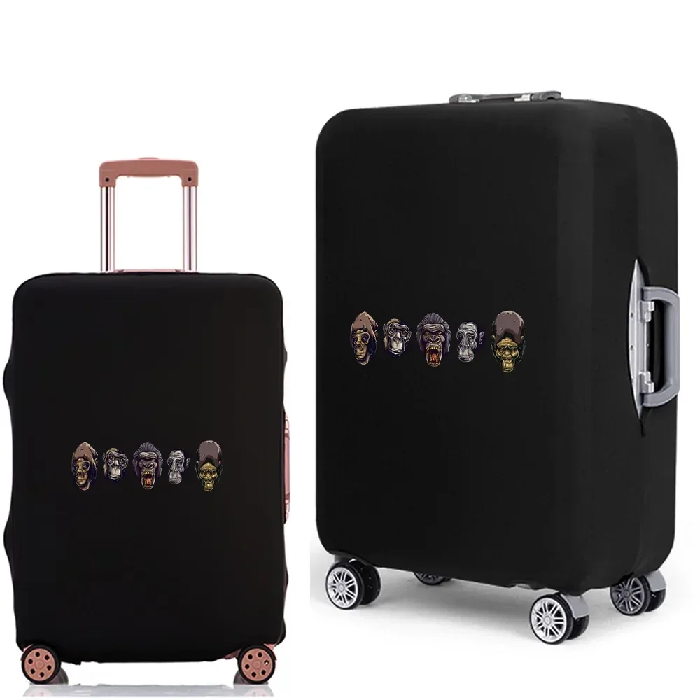housse de protection pour bagages, étui anti-poussière élastique épais pour valises de voyage de 18 à 28 pouces, accessoires de voyage imprimés de dessins animés