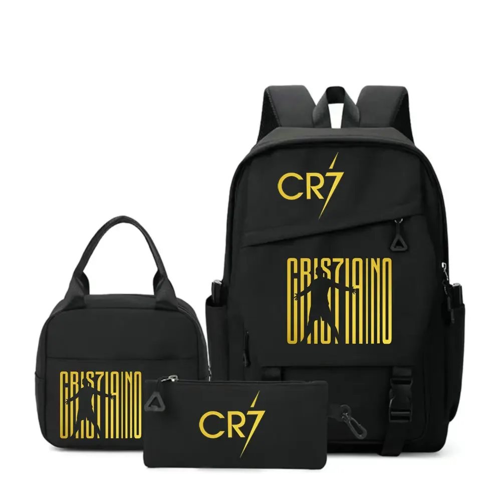 sac à dos cr7 pour étudiants, femmes et hommes, sac à dos tendance pour ordinateur portable, sac à dos quotidien pour adolescents, sac messager