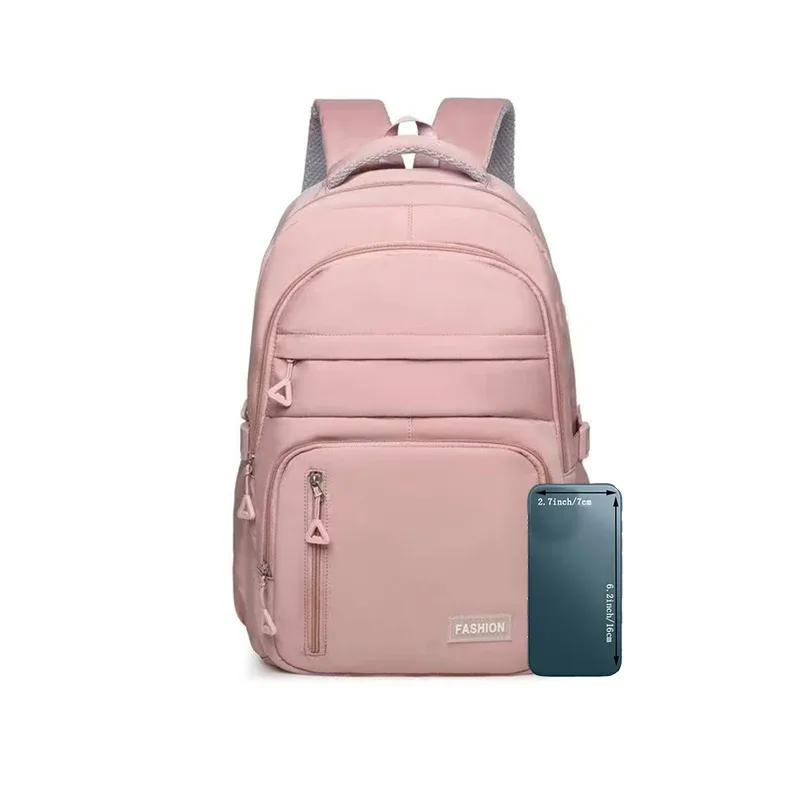sac à dos de couleur neutre pour hommes et femmes, de couleur unie, idéal pour les voyages et les sorties des étudiants. conception à fermeture éclair multicouche.