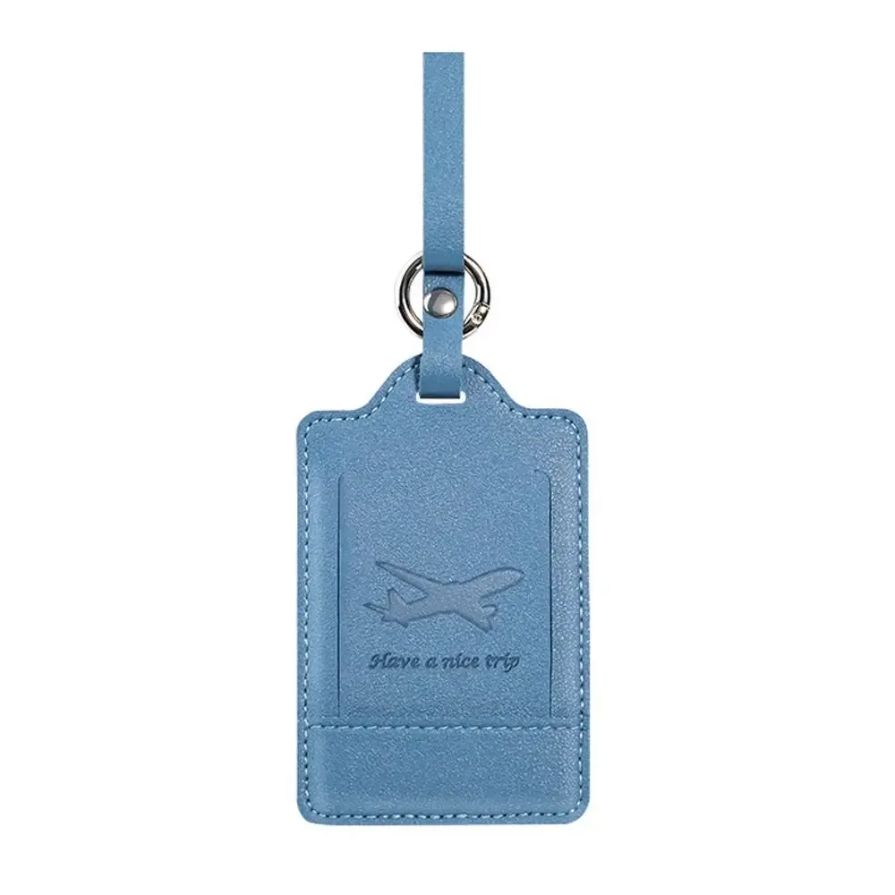 étiquettes de bagage portables en cuir pu, étiquette d'adresse de valise, étiquette de sac d'embarquement de bagages, anti-perte, accessoires de voyage