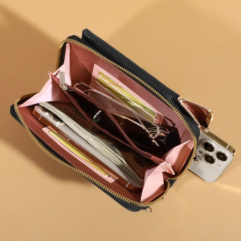 petit sac à bandoulière en cuir pour femme, sac à main, sac à main, pochette, téléphone, salle de bain, mode t, mini 256 initié