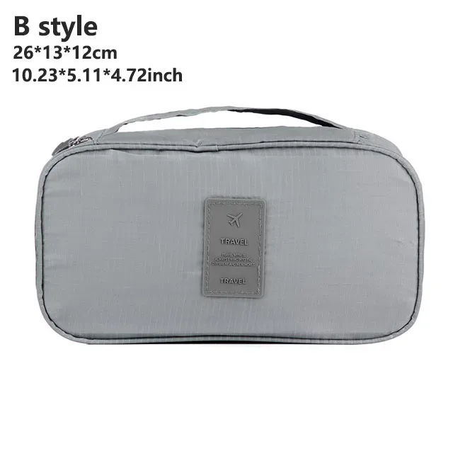 sac de rangement portable multi-couches pour lingerie de voyage pour femmes, organiseur de sous-vêtements, pochette étanche compartimentée pour chaussettes et soutiens-gorge, étui de voyage