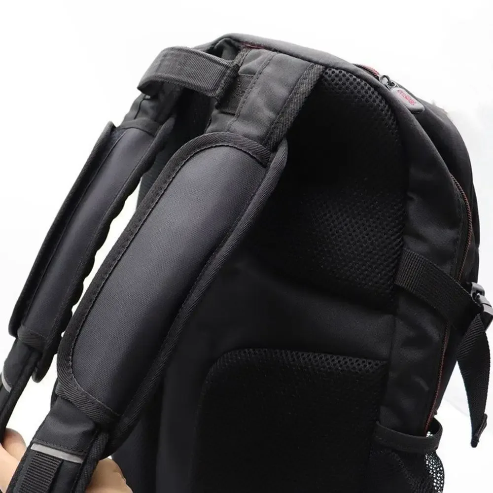 protège épaules nylon texturé bleu noir voyage sacoche ordinateur sac apport leger compact tissu résistant transport matériel lourd