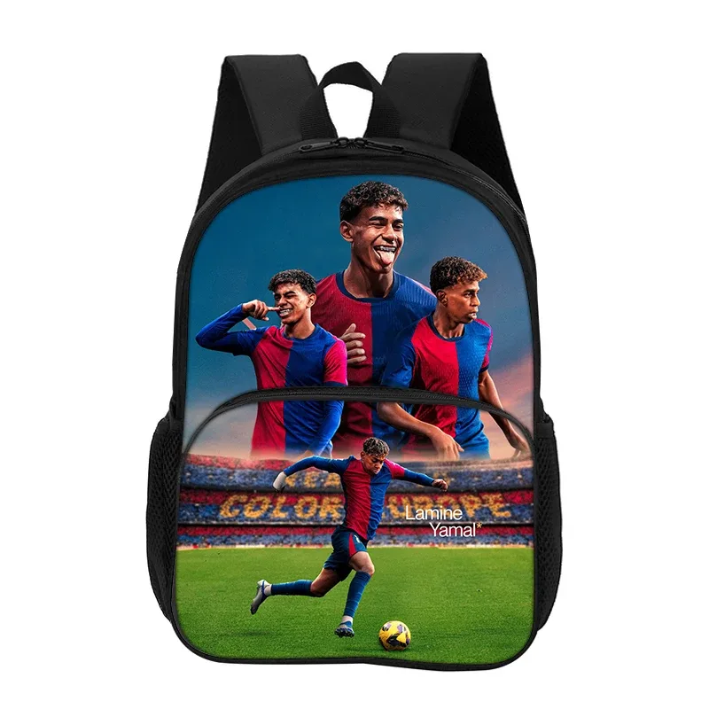sac à dos l-lamin yamal avec poche avant, sac d'école pour étudiants, enfants, star du football, sac de sport, sac de voyage, sac à dos de grande capacité