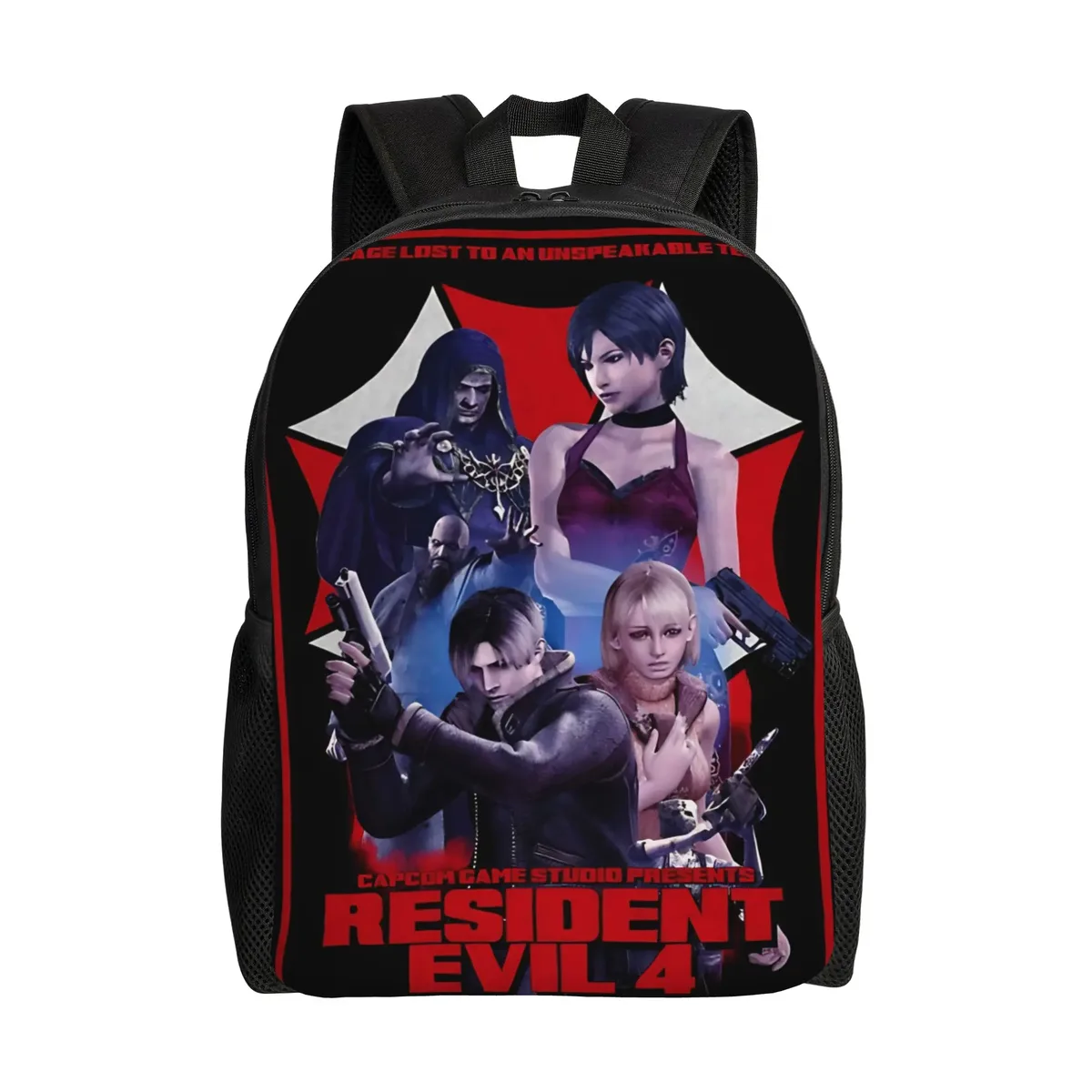 sac à dos décontracté umbrella corporation resident evil pour homme et femme, idéal pour le lycée, le travail, les activités de plein air et l'université