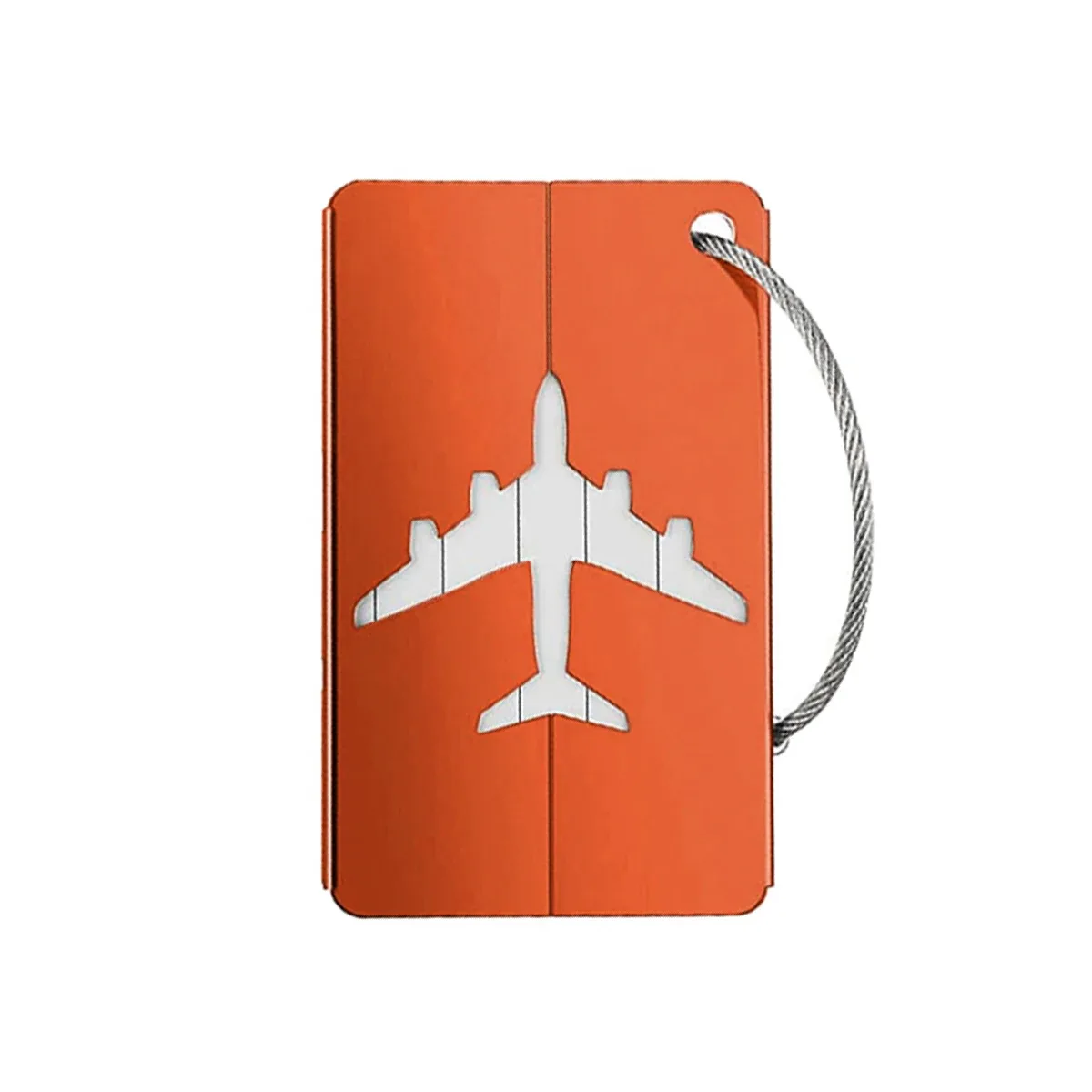 étiquette bagage métallique avion vert blanc orange kaki rose gris rouge argent violet bleu voyage identification