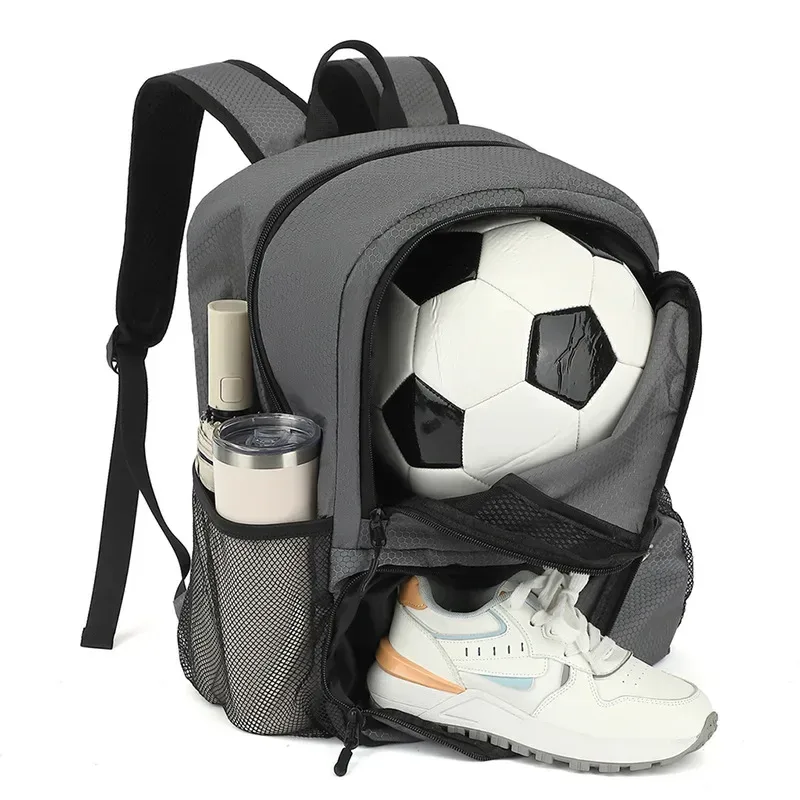 nouveau sac à dos de basket-ball de football avec sac de chaussures sac de volley-ball de football pour adolescents cartable de voyage en plein air de grande capacité