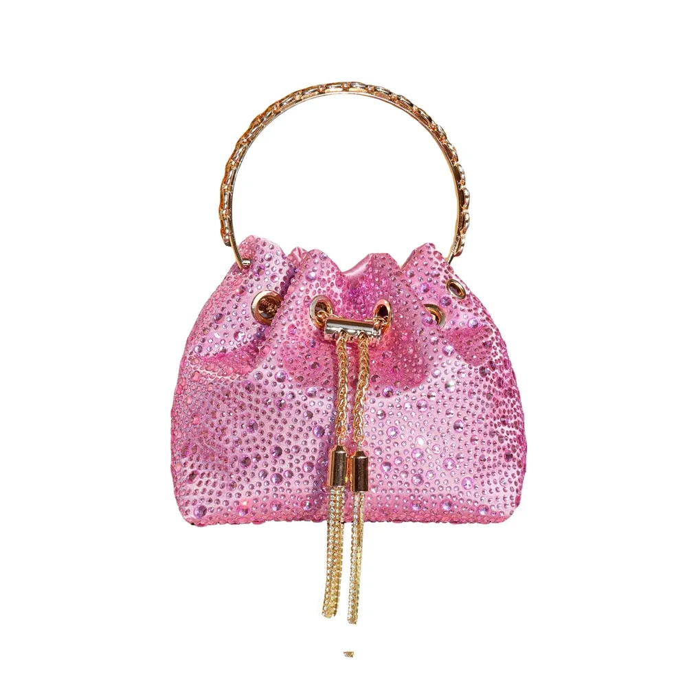 poignée strass pochette de soirée sacs à main et sac à main de luxe sac à bandoulière design brillant cristal pochette sac à main sac seau