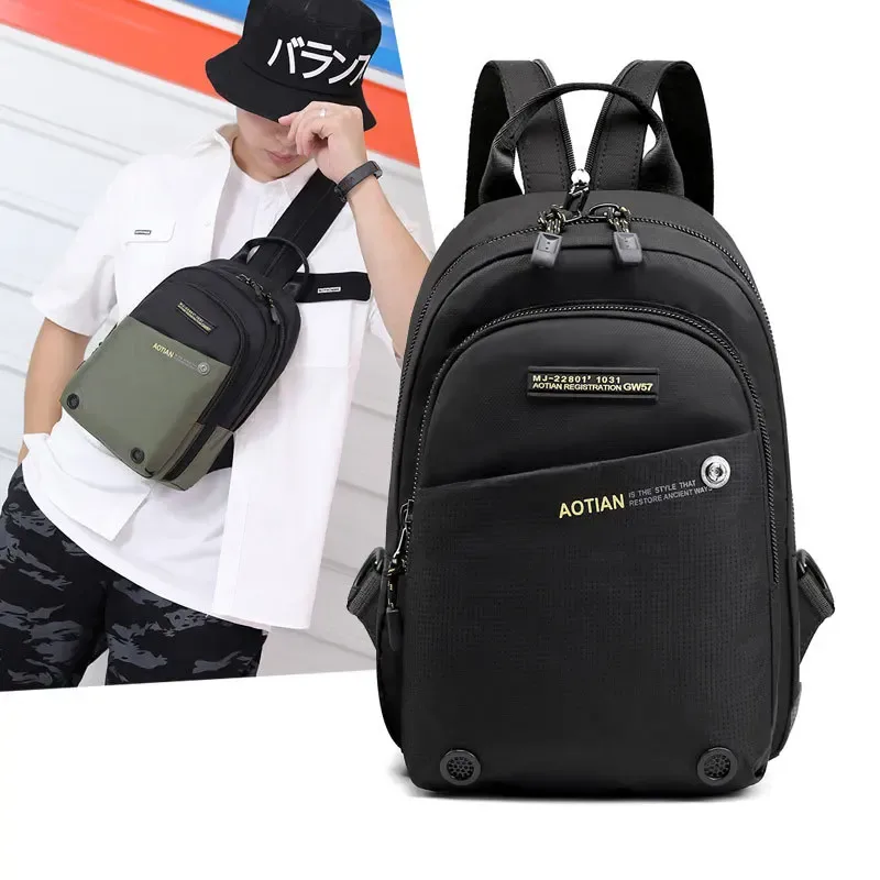 sac dos nylon bleu marine noir polyvalent compact grande capacité voyage sport jour usage courant