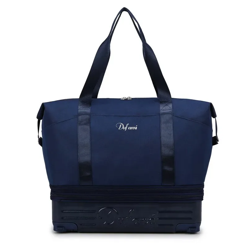 sac de voyage portable de grande capacité pour hommes et femmes, en tissu oxford résistant à l'usure, sac de voyage à main pour les courts séjours, sac de rangement
