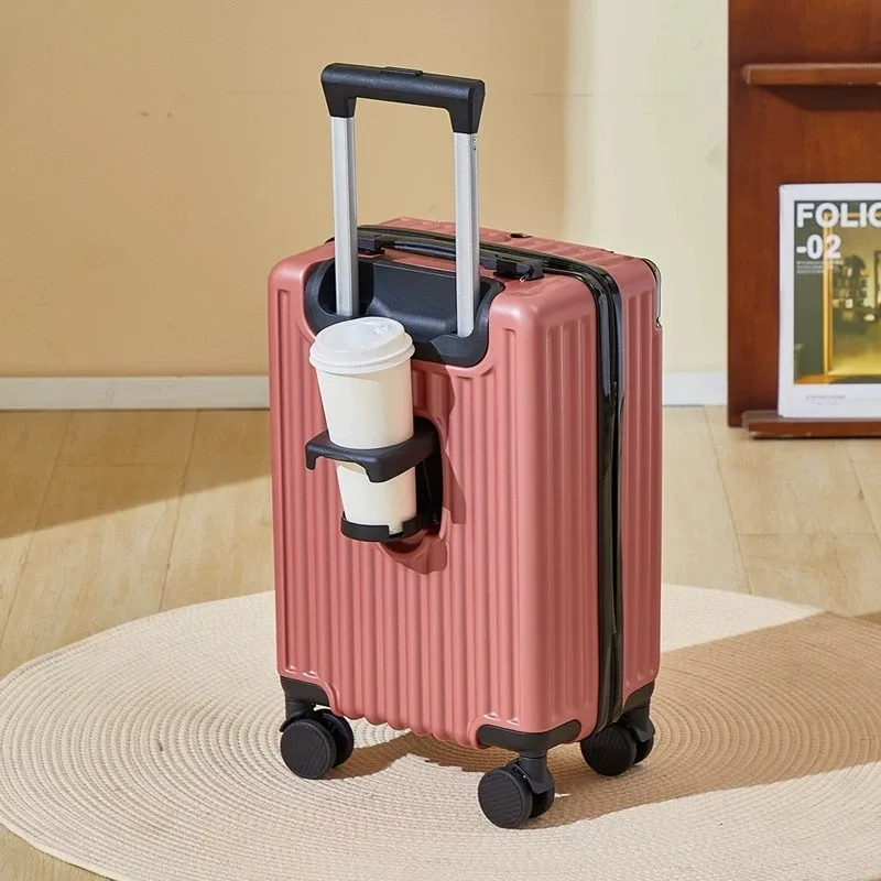 valise de voyage légère avec mot de passe pour étudiant, petit bagage, roue universelle pour homme et femme, chariot d'embarquement, 18 pouces