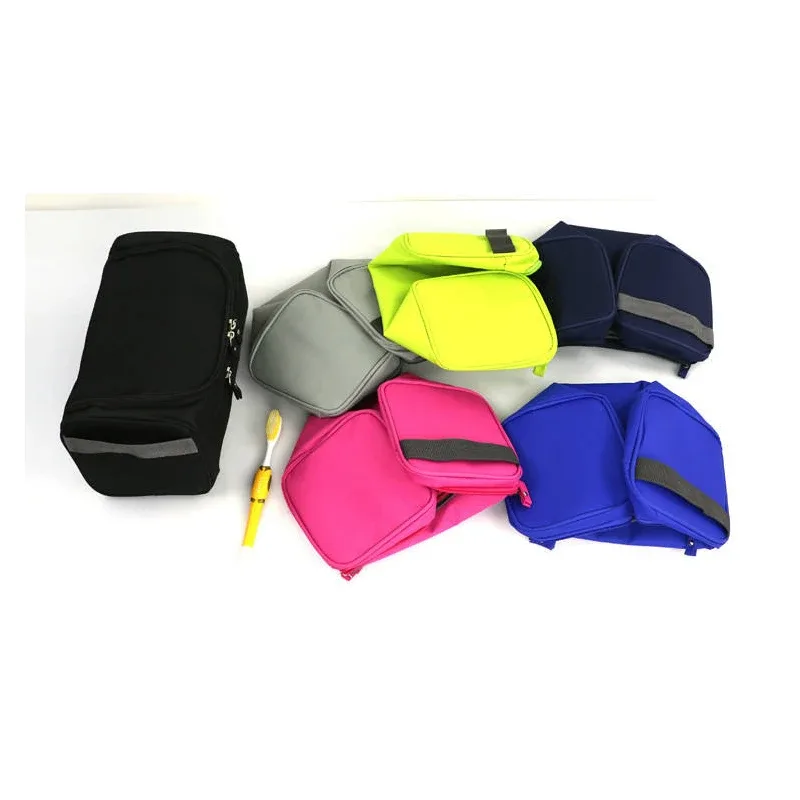 trousse de maquillage grande capacité pour femmes, trousse de toilette de voyage, trousse à cosmétiques