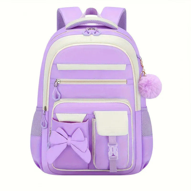 sac dos oxford université motif papillon violet blanc rose imperméable poche limon poche integree courbe dos voyage quotidien transport