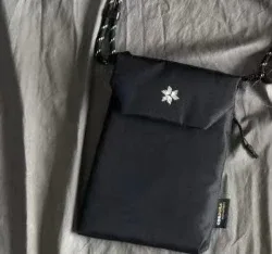 sac à bandoulière compact goldwin twist rope avec rabat, pour homme et femme, noir et jaune, sacoche de téléphone, pochette zéro, sacs à dos polyvalents