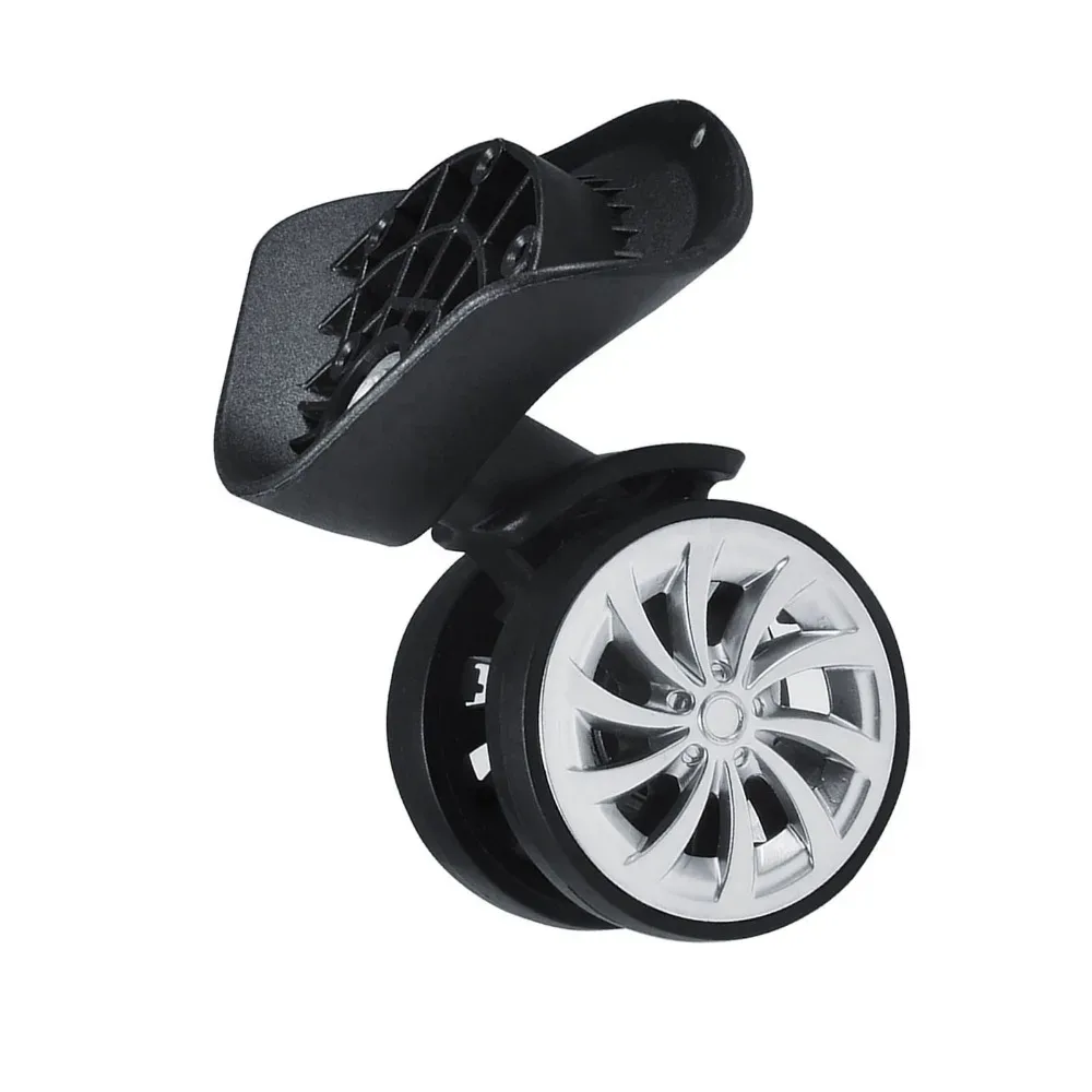 roue pivotante plastique rose rotation 360 degres remplacement accessoire bagage maniabilite facile usage voyage