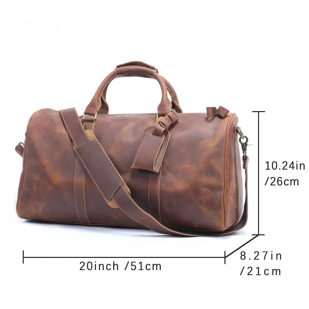 sac de voyage en cuir pleine fleur s.worker, grande capacité, sac de week-end, sac de sport en cuir véritable pour hommes
