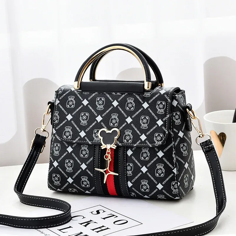 nouveau sac à bandoulière pour femme, sac fourre-tout de luxe, sac à main de créateur, sac à main en cuir imprimé monogramme, sac à bandoulière unique
