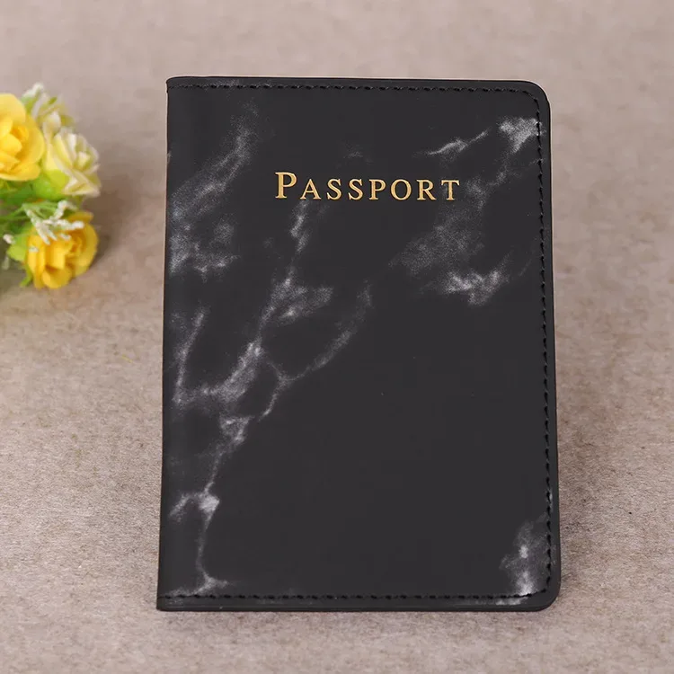 couverture de passeport en cuir pu, simple, à la mode, carte du monde, mince, porte-passeport de voyage, portefeuille cadeau, étui pour cartes, unisexe