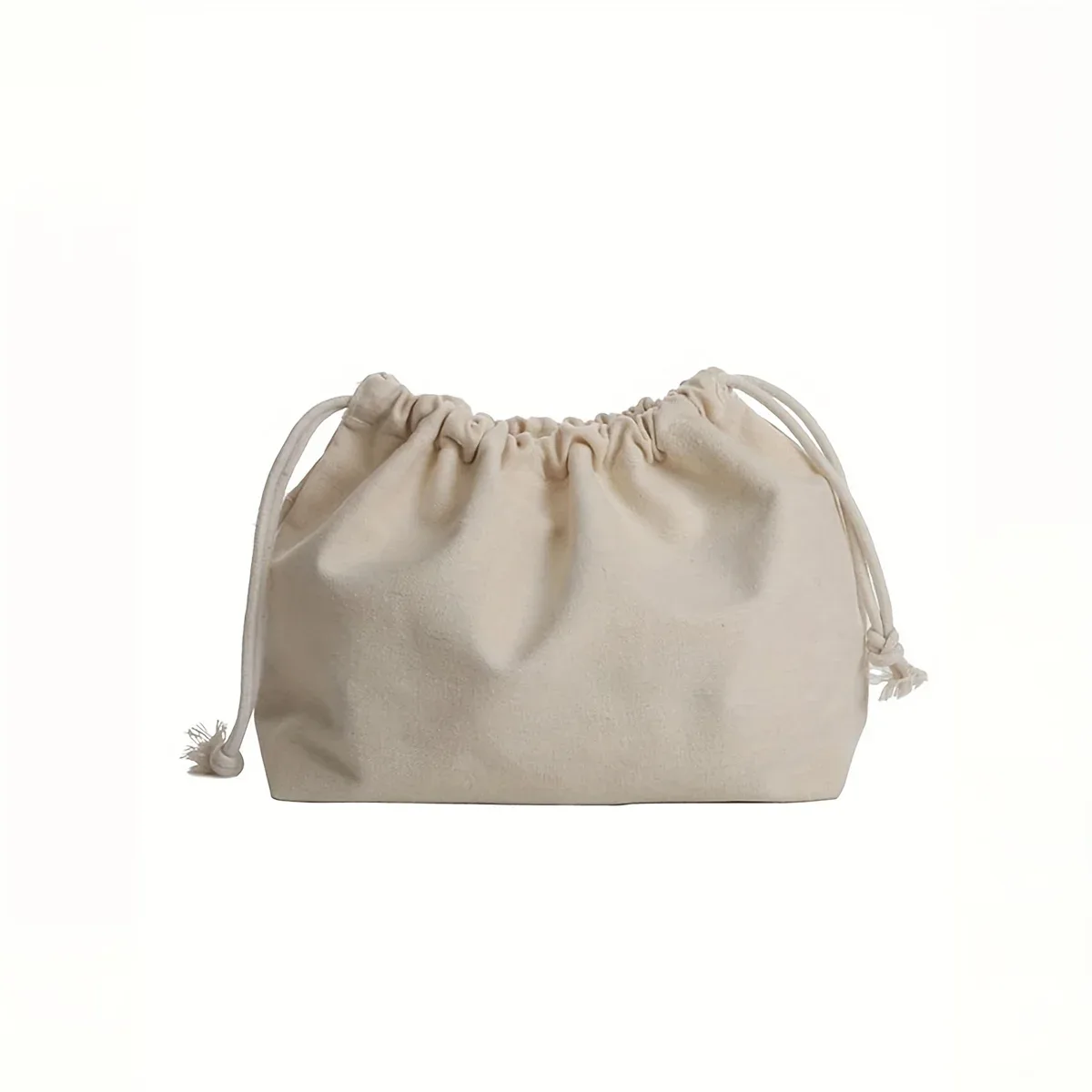 organisateur voyage polyester beige simplicité motif uniforme tissu épais lin coton usage sac rangement objets personnels transport