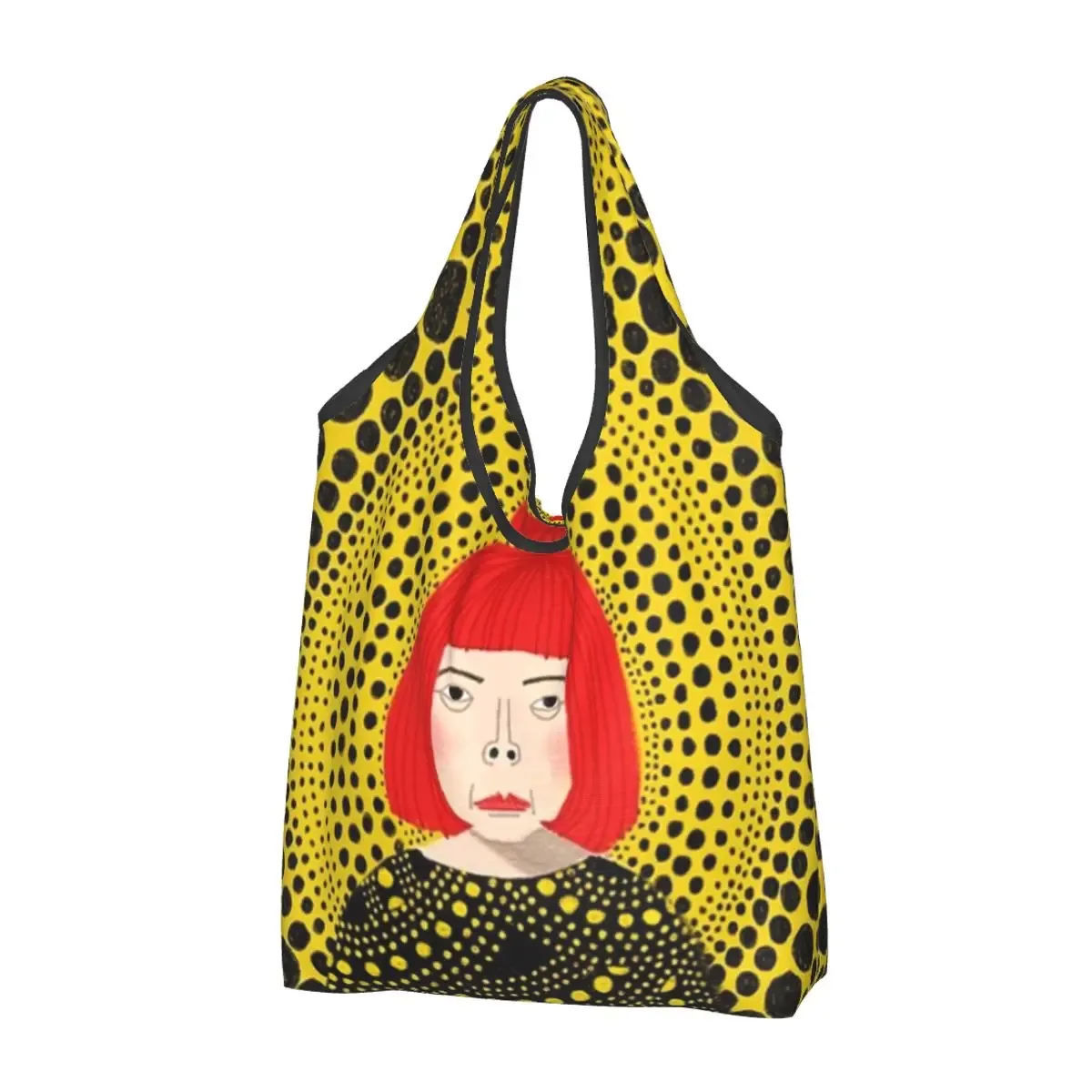 kawaii yayoi kusama art abstrait shopping sacs fourre-tout portable épicerie sac à bandoulière