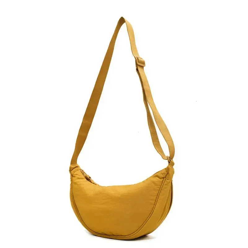 sac de poitrine solide pour femme, sac à bandoulière demi-lune, grande capacité, sac de voyage pour femme, 03/coton rempli, initié