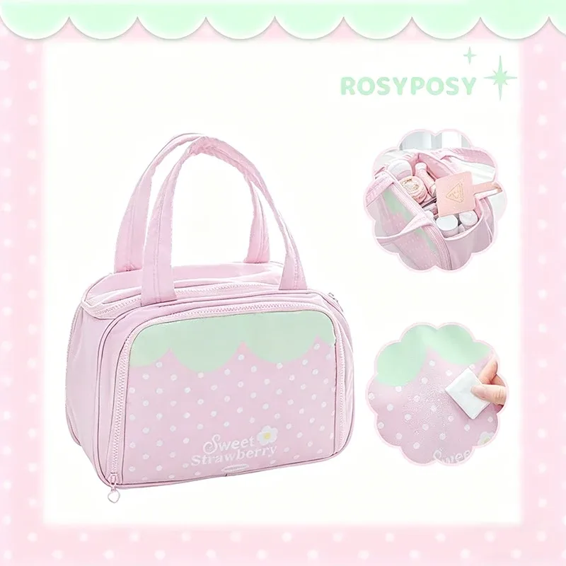 grande trousse de maquillage pour femme, organiseur portable de voyage, étui de rangement pour cosmétiques, pochette de rangement imperméable, sac de toilette.