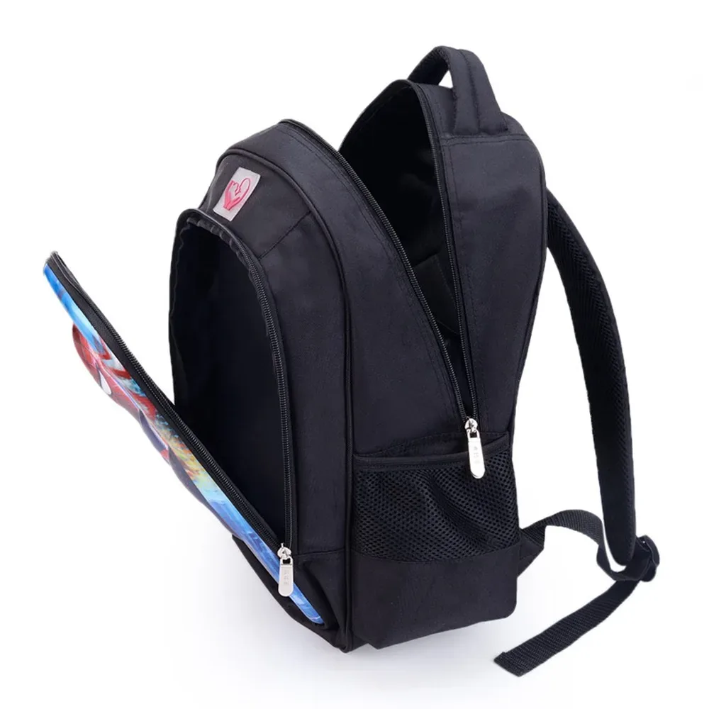 sac dos polyester twilight personnages imprimés pochette mesh latérale poche fendue ceinture air enfant adolescents usage école jour