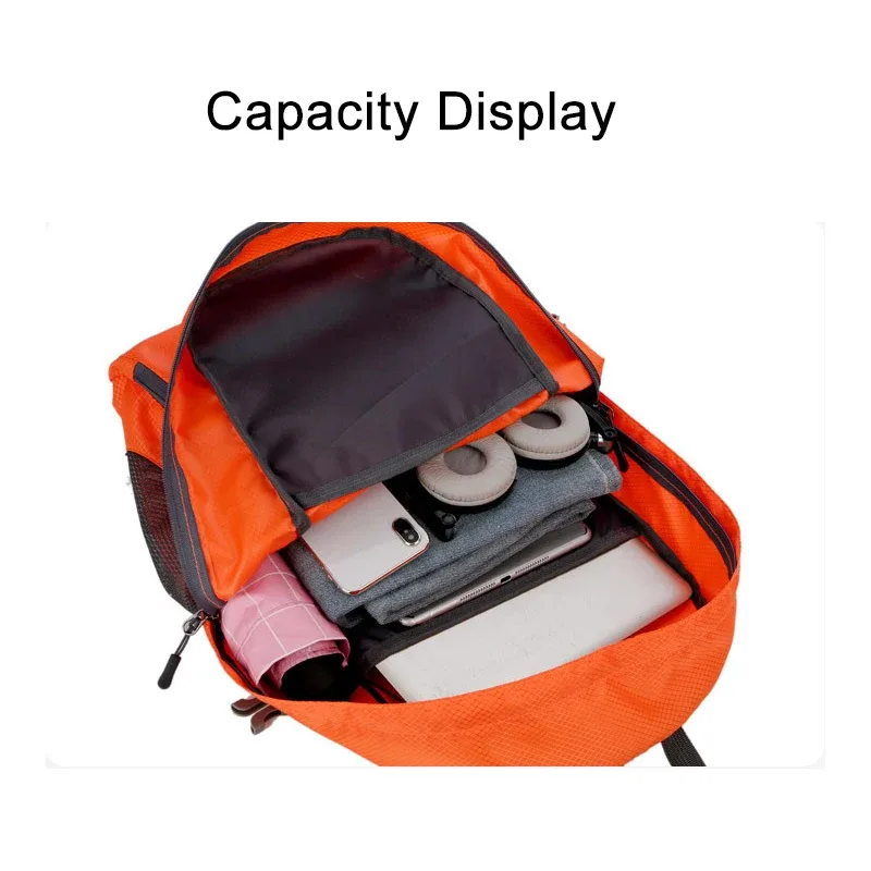 sac à dos pliable ultraléger pour hommes et femmes, sac de voyage léger, sac de jour pliable, extérieur, 30l