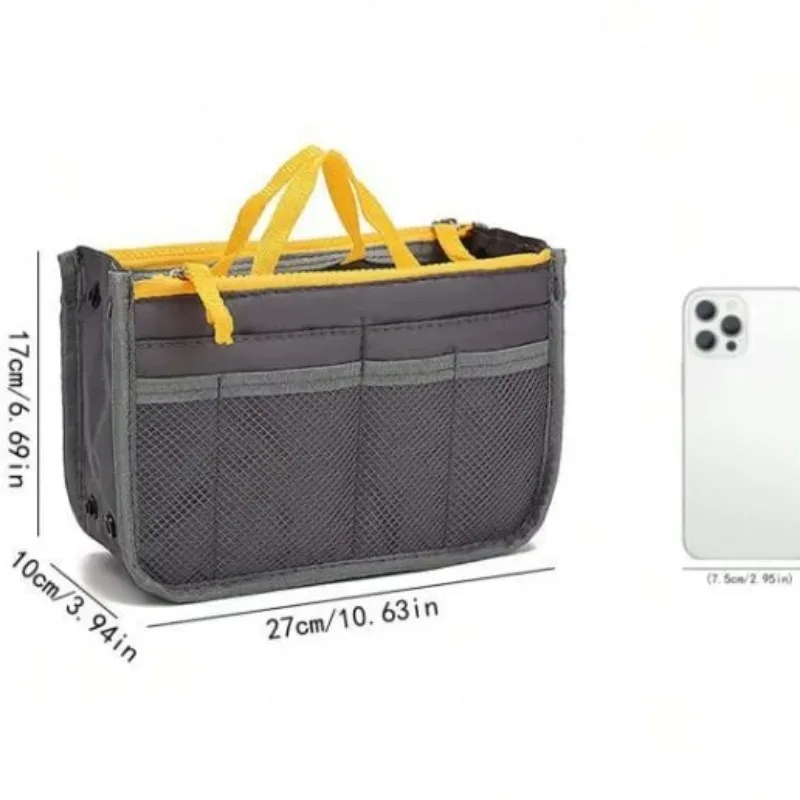 organisateurs de sacs à main, sac de rangement multifonctionnel à double pli, sac de grande capacité, sac de classification