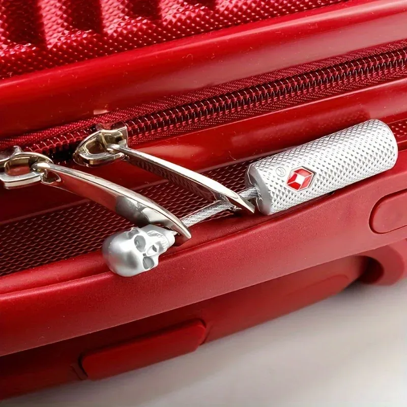 Cadenas Serrure TSA Métal Noir Blanc Contrôle Sécurité Antivol Compact Usage Voyage Valise Sac Dos Rangement