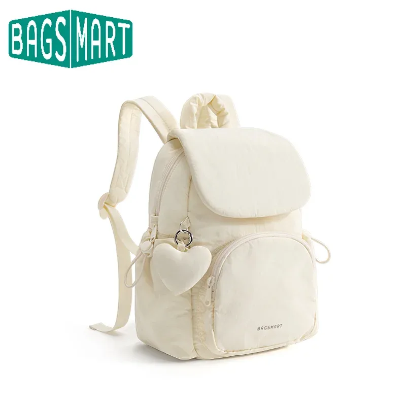 BAGSMART mignon sac à dos MINI femmes sac à dos décontracté couleur unie cartable pour adolescentes léger Portable sac casual