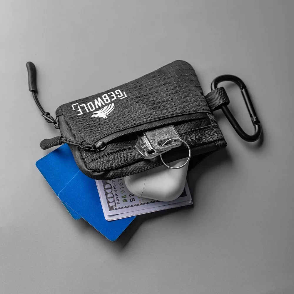 portefeuille mince, porte-carte de crédit avec fonction de blocage rfid, organisateur de taille de poche pour hommes et femmes, mini porte-monnaie avec fermeture éclair