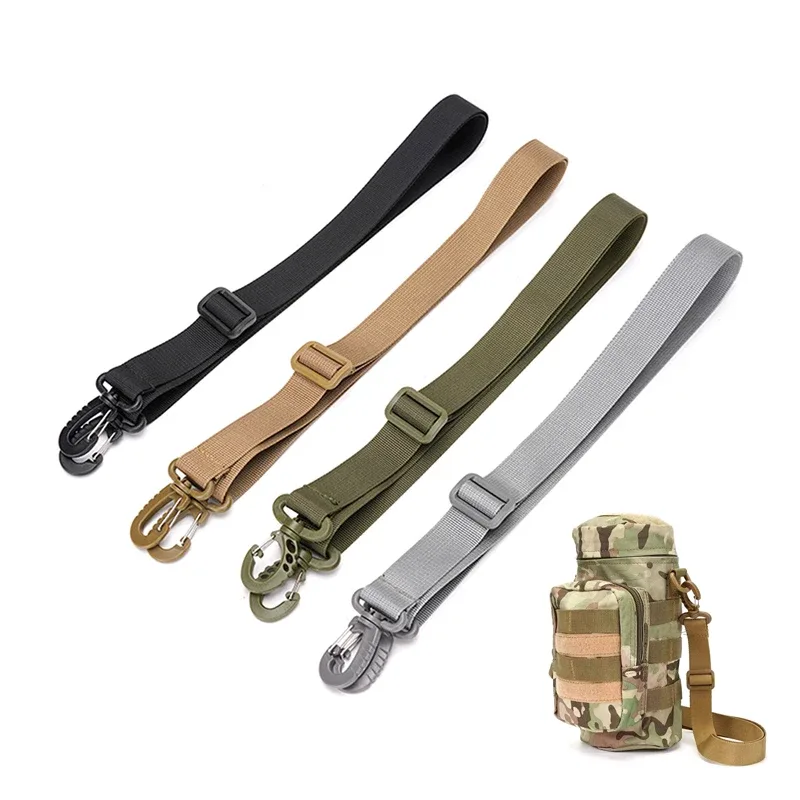 sangle réglable nylon noir beige vert olive gris clair accessoire sac bandoulière voyage remplacement utilisation durables respirants poignées modulaires travail pratique