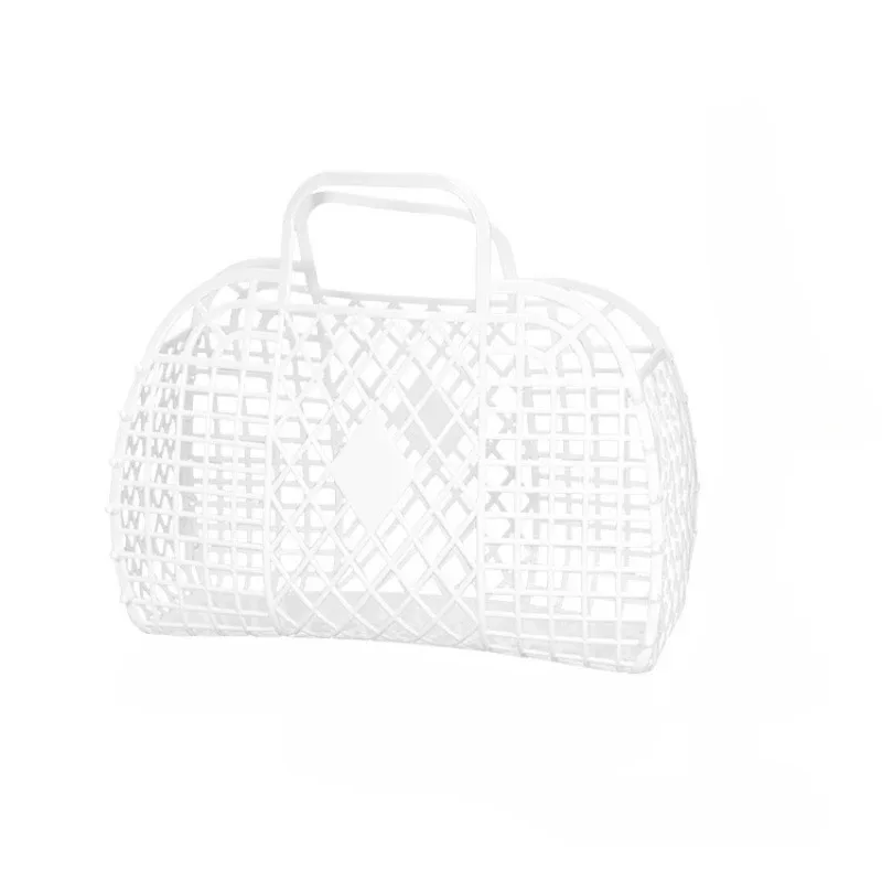 panier de douche amovible en plastique, sac de rangement creux pour salle de bain, panier de rangement pour la maison, sac de plage d'été