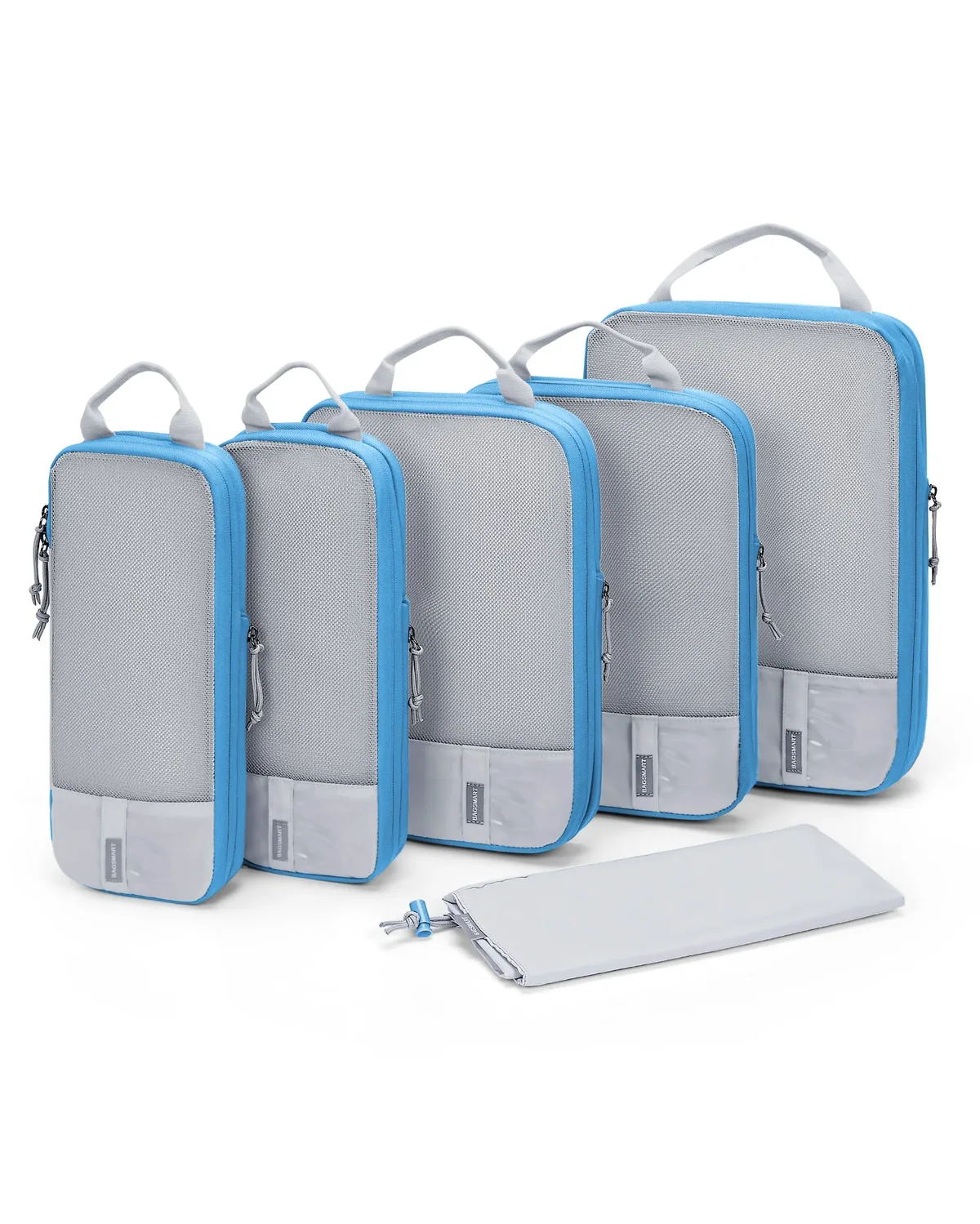 sac voyage polyester gris orange compression organisateur chemises poche transparent ventilation glissière portable week-end affaires vacances