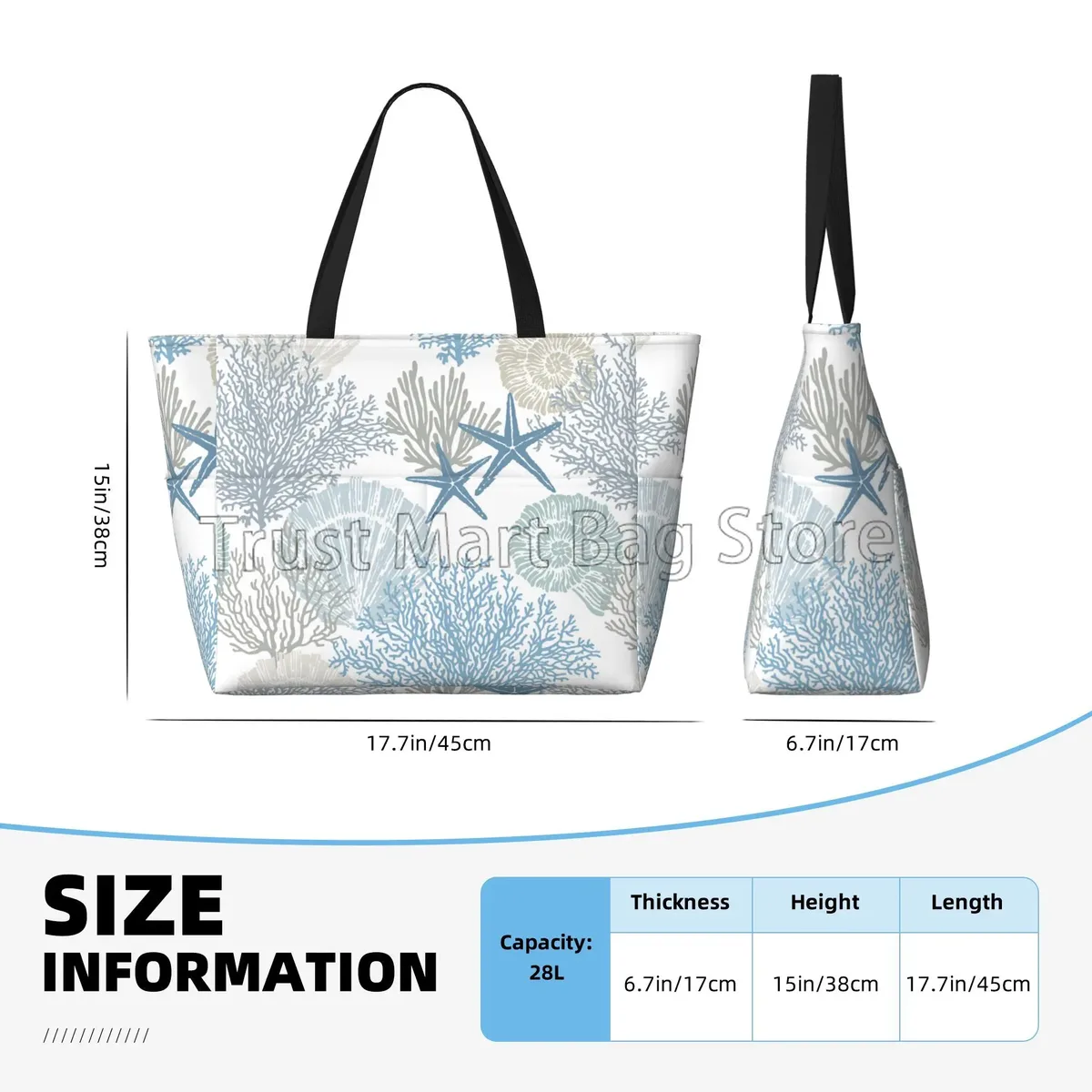 grand sac de plage étanche pour femme, lieu d'été sur le thème de l'océan, étoiles de mer, piscine anti-sable, sac fourre-tout pour voyage, vacances, natation
