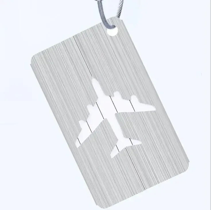 nouvelle mode étiquettes de bagages en alliage d'aluminium femmes hommes bagages de voyage valise nom porte-étiquette accessoires de voyage